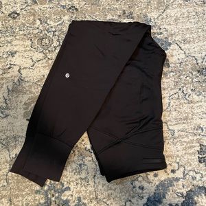 LuLuLemon black fleece joggers, size 6
